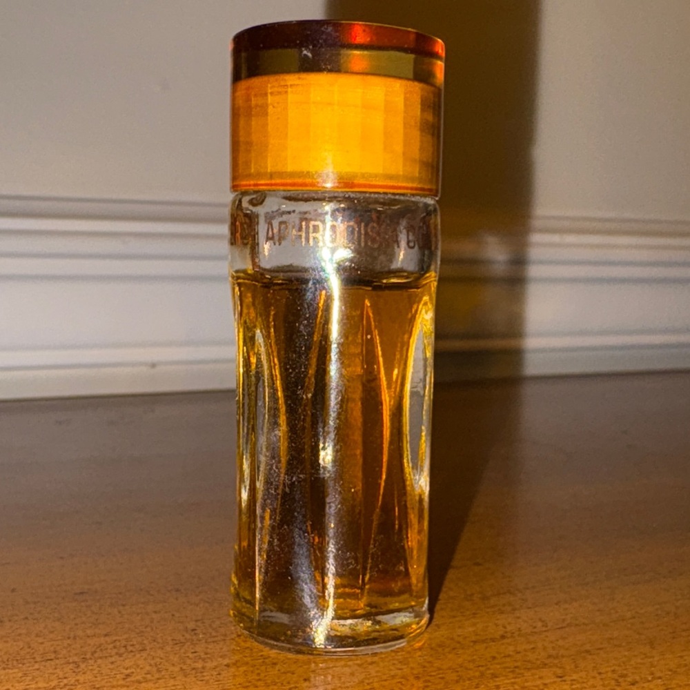 Vintage Fabergé Aphrodisia Perfume 1/2 OZ Travel Size Glass Bottle